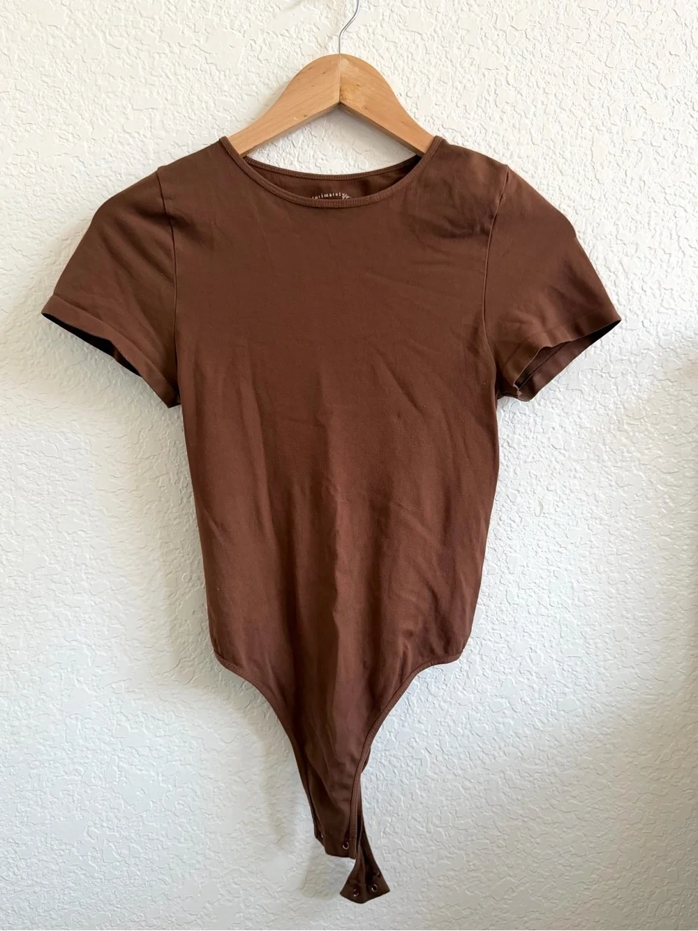 Free People Intimately Clean Lines Tee Bodysuit Crewneck Top Size M L